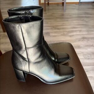 Madden Girl Sleek Black Heeled Boots